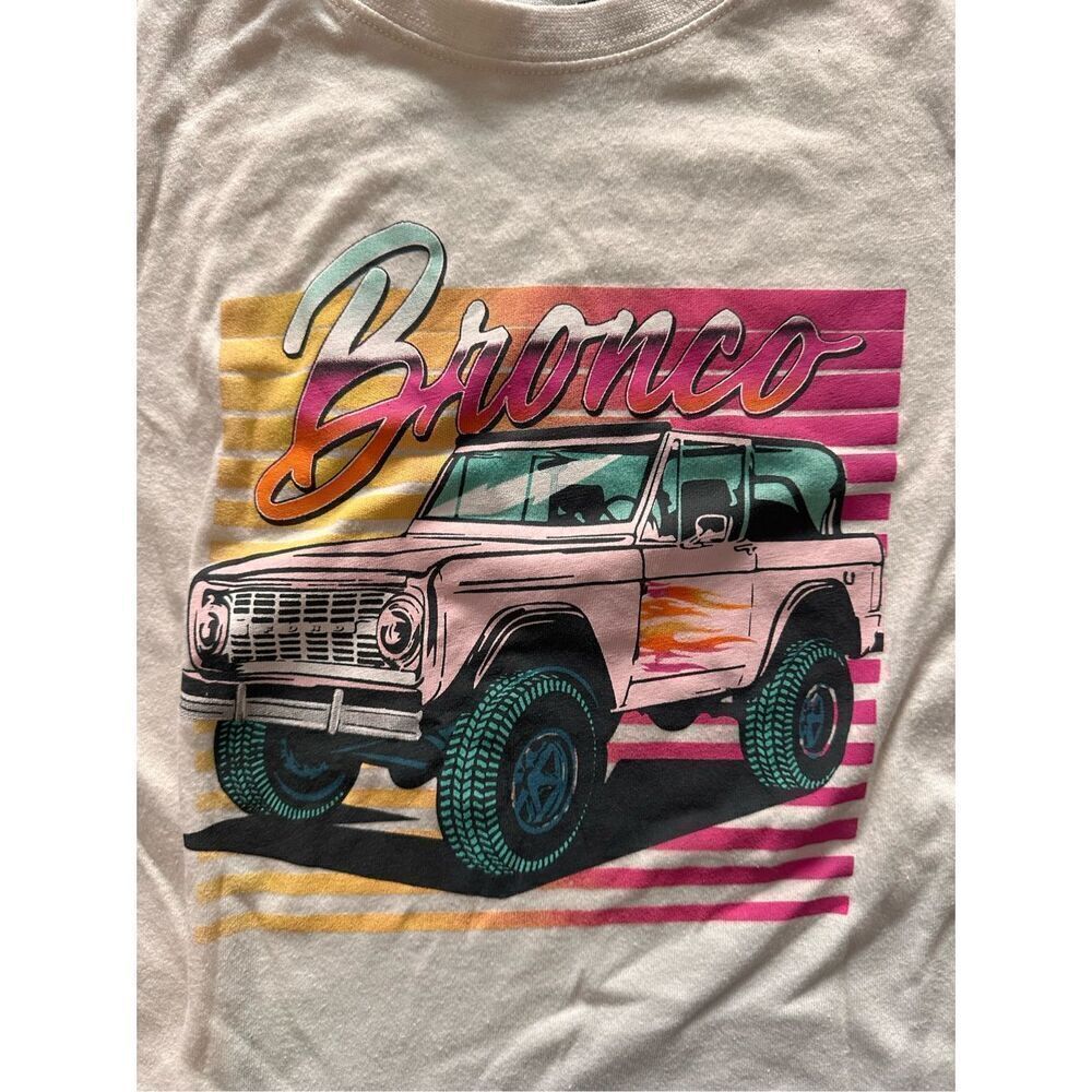 ⭐️3 for $10⭐️ Girls Ford Bronco Vintage Style T Shirt size 7/8 - Picture 2 of 4